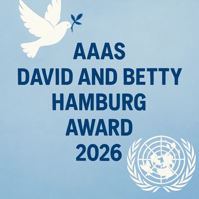 AAAS David and Betty Hamburg Award 2026