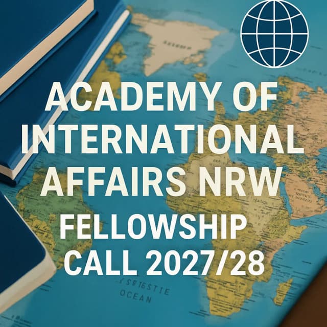 Academy of International Affairs NRW Fellowship Call 2027/28