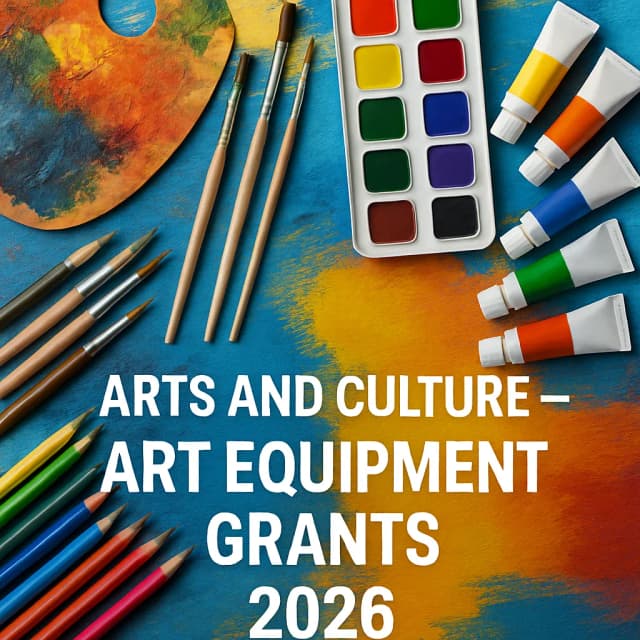 Arts and Culture – Art Equipment Grants 2026