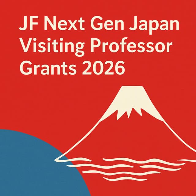 JF Next Gen Japan Visiting Professor Grants 2026