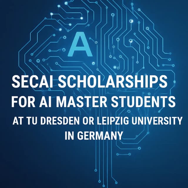 SECAI Scholarships for AI Master Students at TU Dresden or Leipzig University in Germany