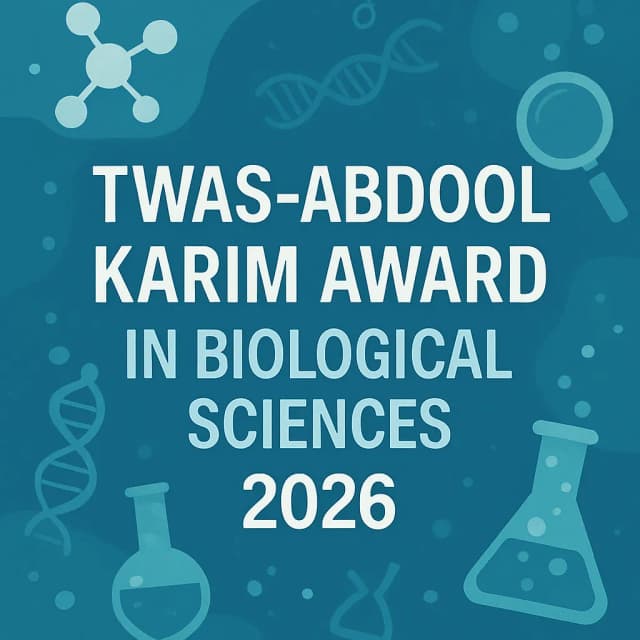 TWAS-Abdool Karim Award in Biological Sciences 2026