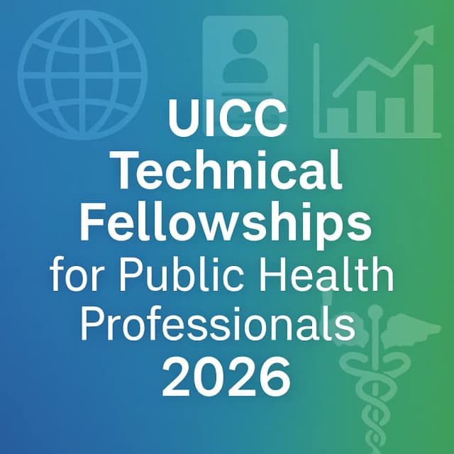 UICC Technical Fellowships for Public Health Professionals 2026